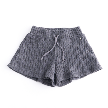 Knitted Twist Pattern Skirt Pants