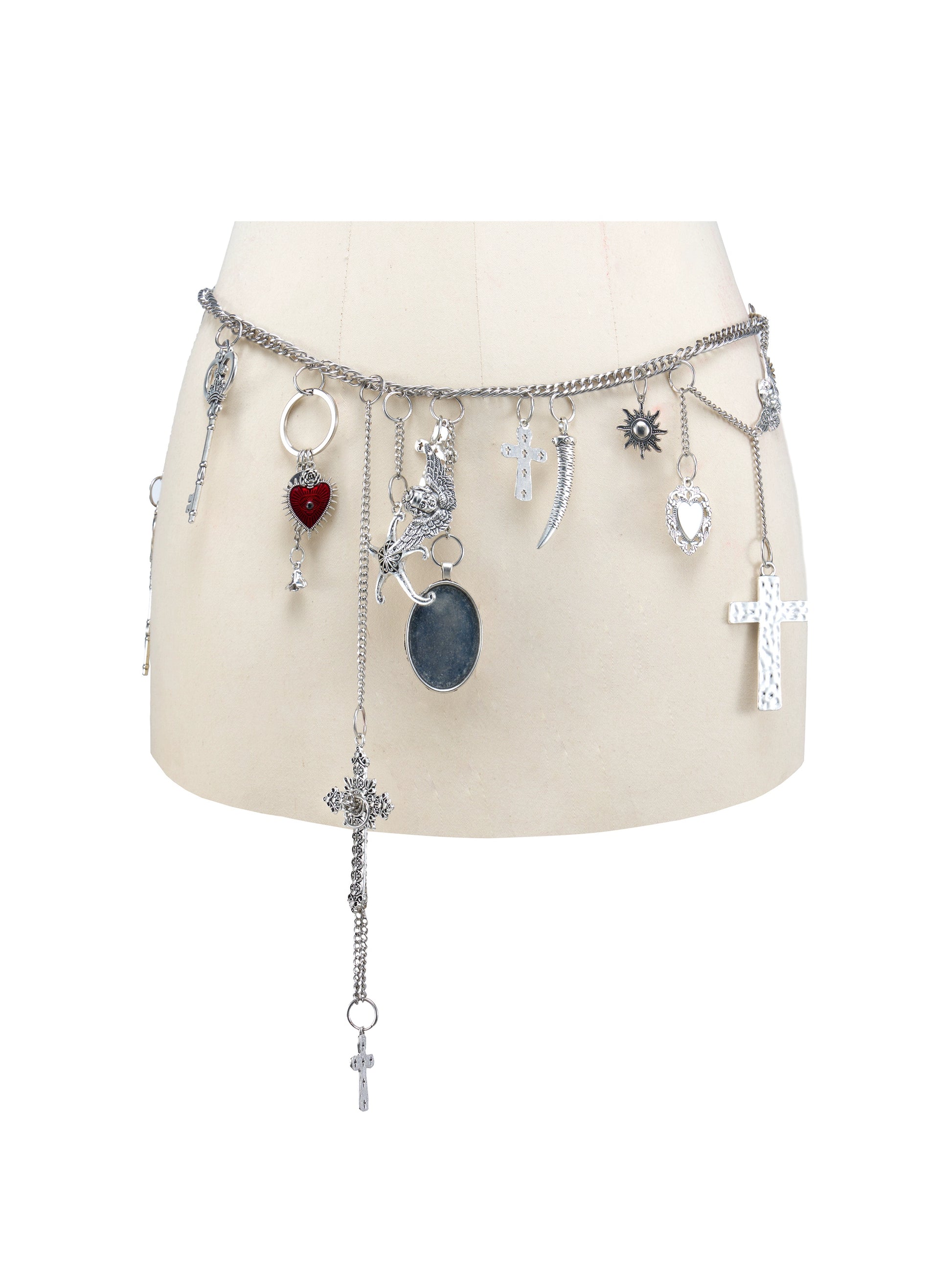 [Original] ENDO PER SE*Punk Waist Chain Heavy Crafts Decorative Styling Pendant Waist Chain