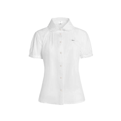 Layered Lace Short Sleeve Shirt Set-Up