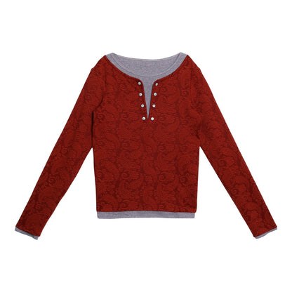 Retro Paisley Sweater Skirt Set-Up