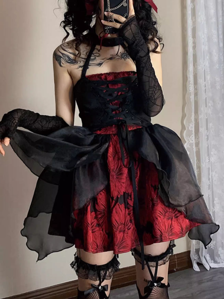 Dark princess tutu skirt dress