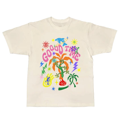 Retro-T-Shirt mit amerikanischem Graffiti