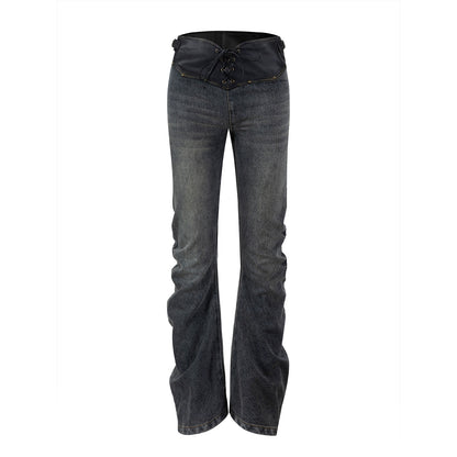 Versatile Vintage Leather Pleated Pants