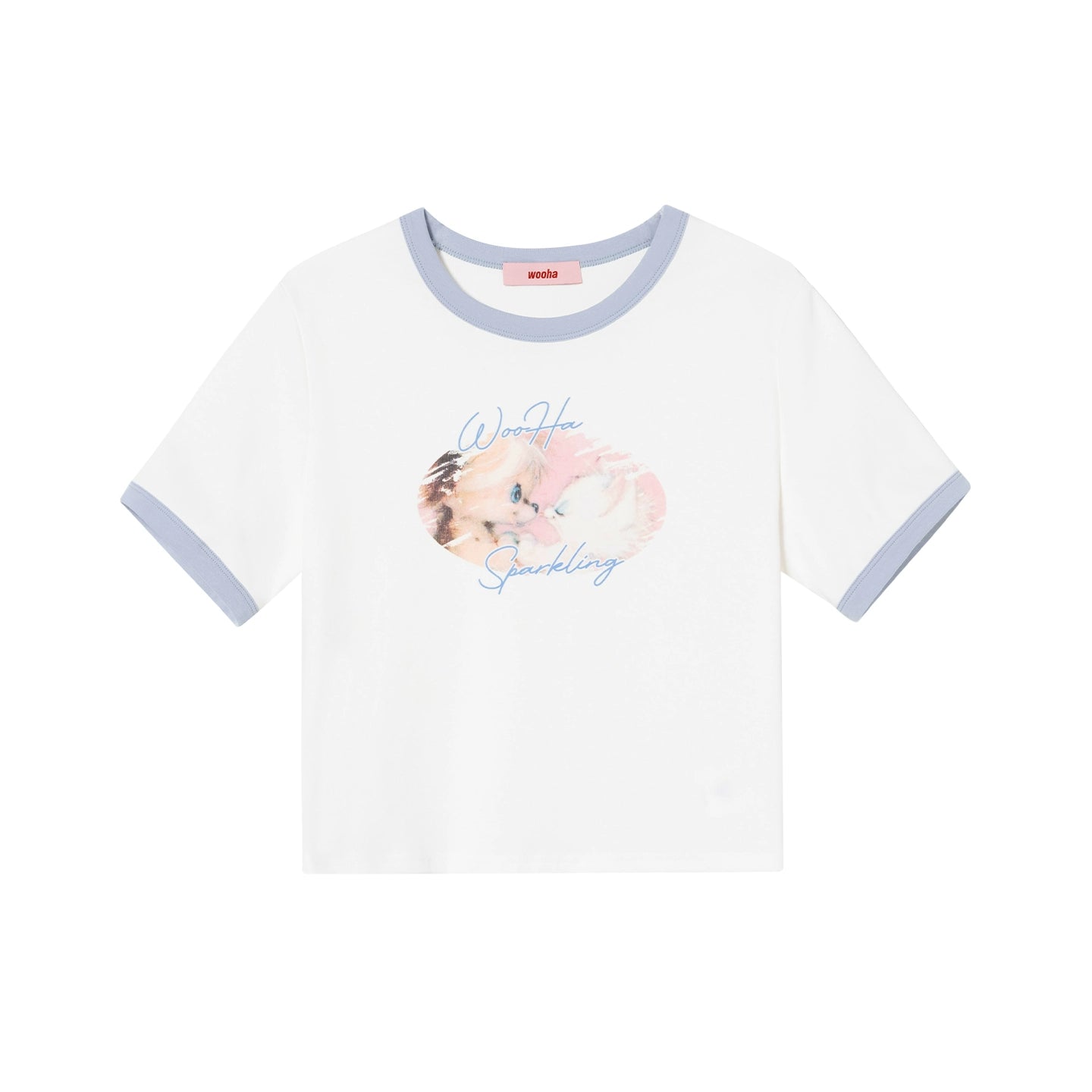 Cute Illustration Print Short Sleeve T-Shirt