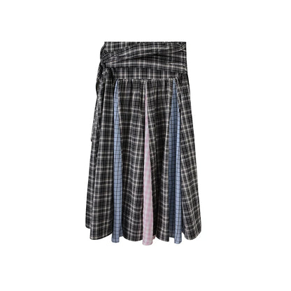 Retro Plaid A-Line Skirt