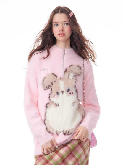 Soft rabbit sweater