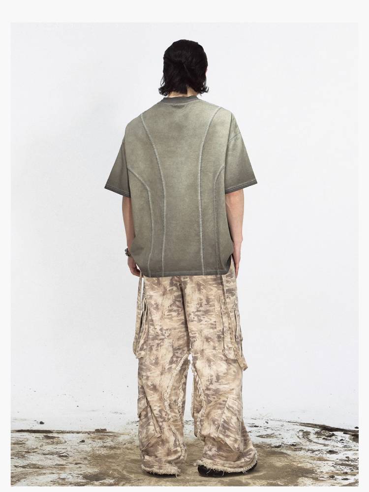 Camouflage multi-pocket overalls