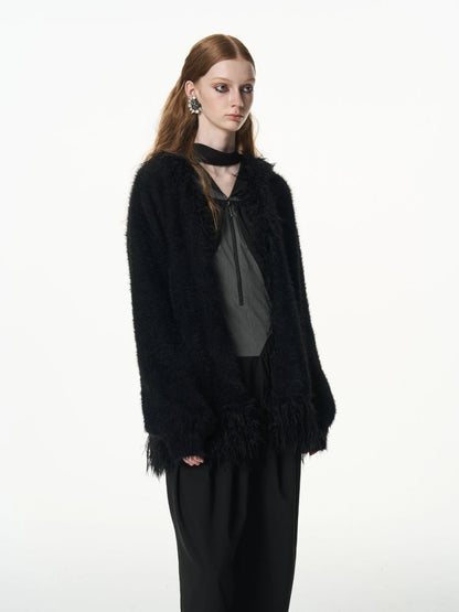 Imitation mink loose thick coat