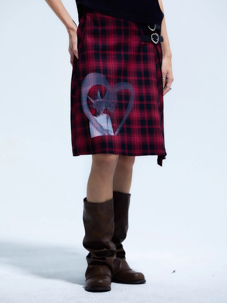 Plaid punk skirt