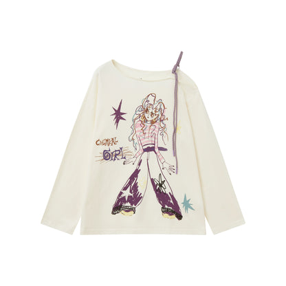 Autumn Off-Shoulder Long Sleeve Top