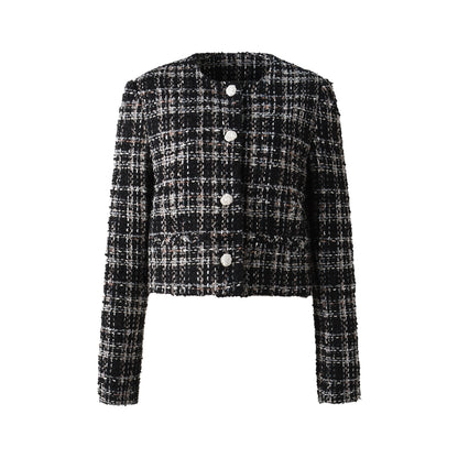 Plaid Tweed Jacket