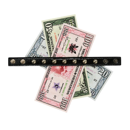 Printed Leather Coin Bracelet
