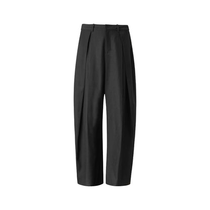 Pleated Dark Gray Scimitar Pants