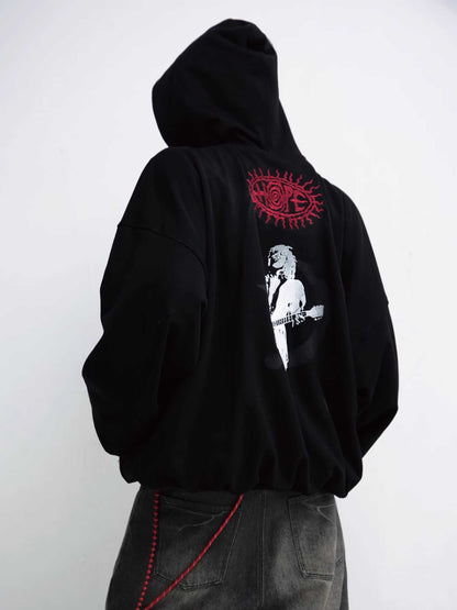 Loose hooded hoodie