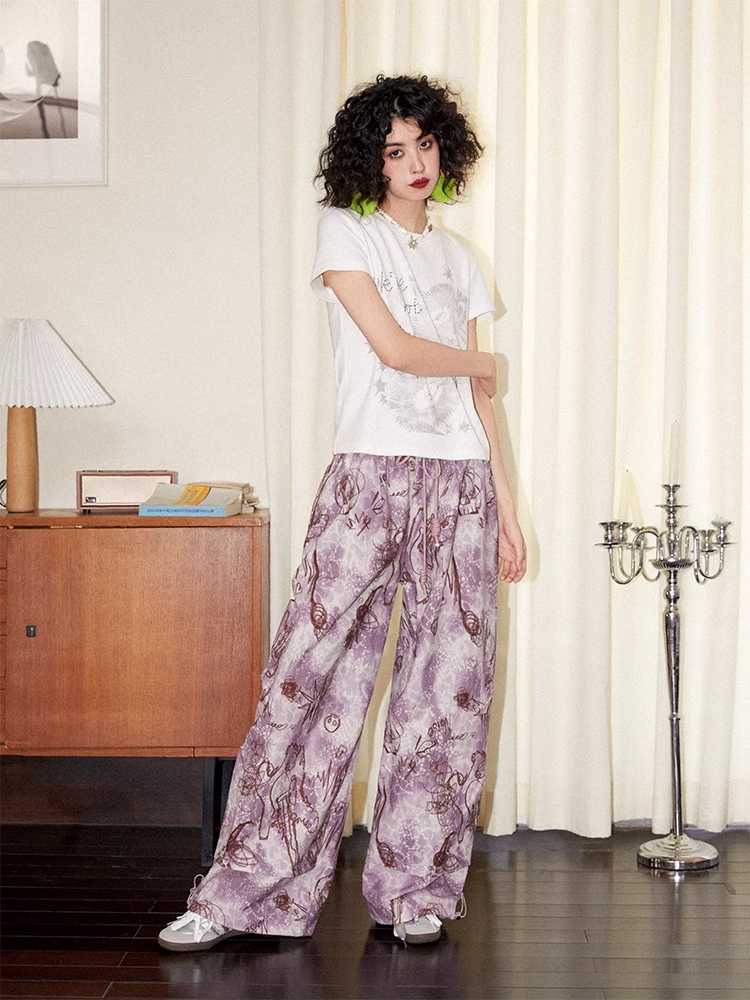 Casual loose printed pants