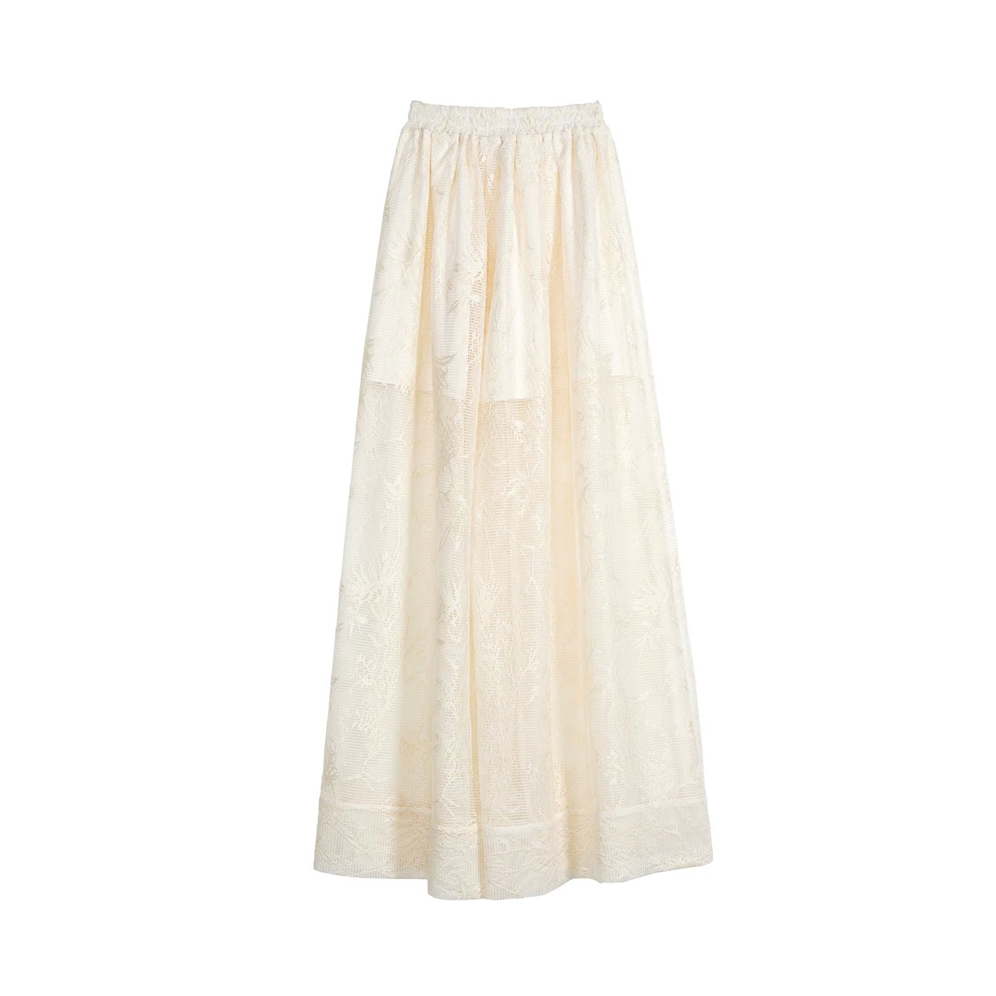 Off-White Romantic Hollow-Out Pants