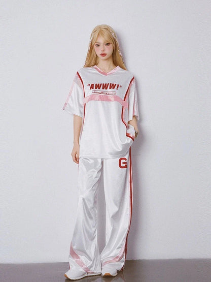 Oversized loose t-shirt and pants