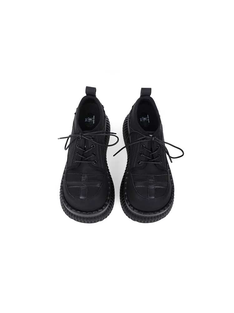 Dark platform shoes