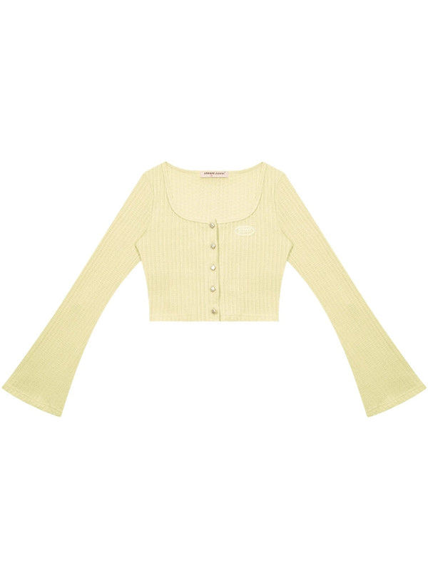 Long sleeve knit cardigan