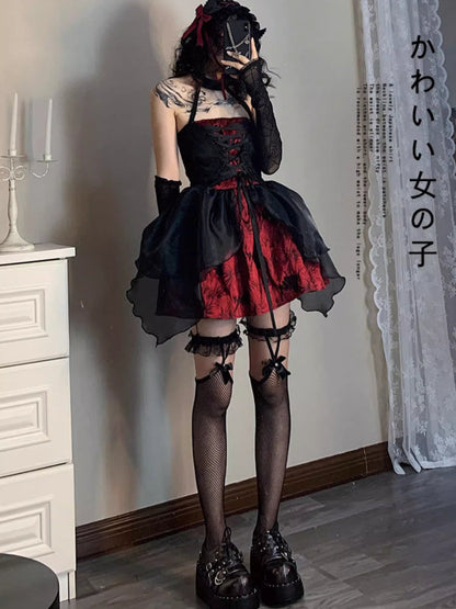 Dark princess tutu skirt dress