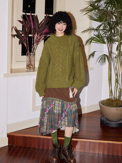 Loose wool sweater