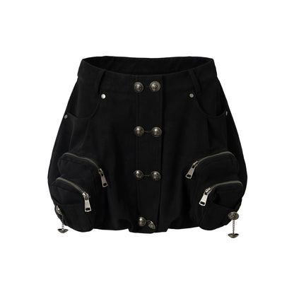 Court Street Leather Skirt