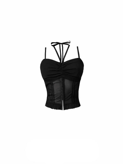 Mesh Structure Sexy Camisole Vest Top