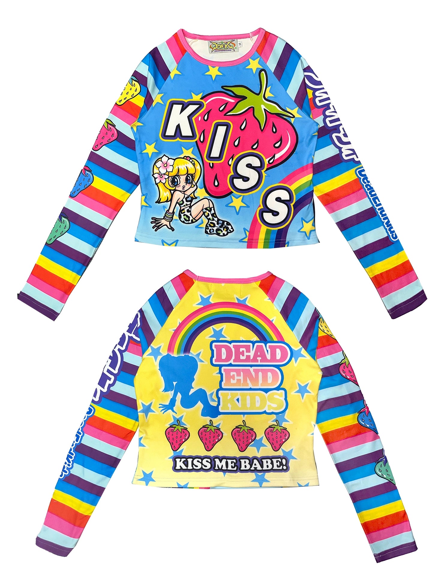 Sweet Printed Raglan Top