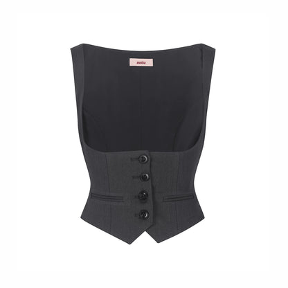 Slim Fit Blazer Vest