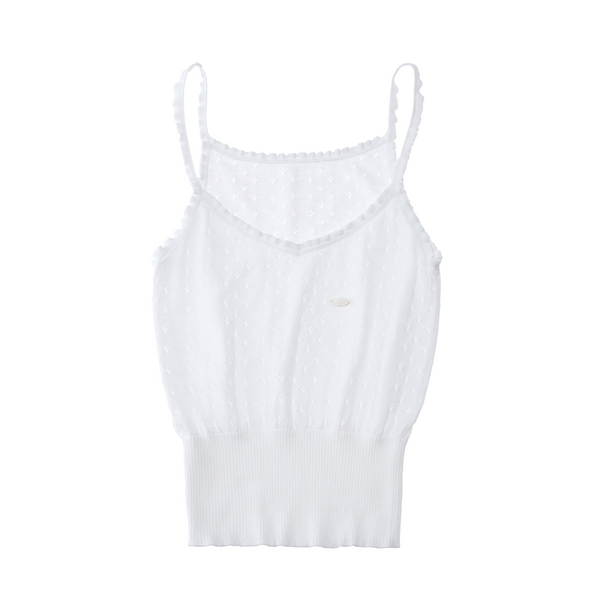 Retro Lace Knitted Vest