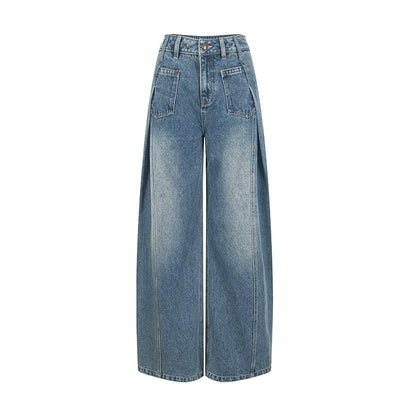 Summer Pleated Denim Pants