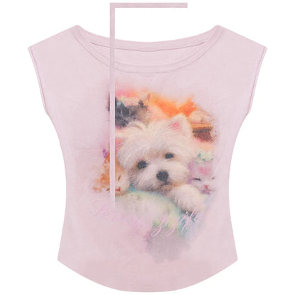 Summer Vintage Slim Fit Knitted T-Shirt