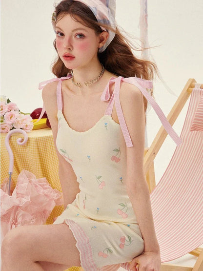 Slim fit suspender dress