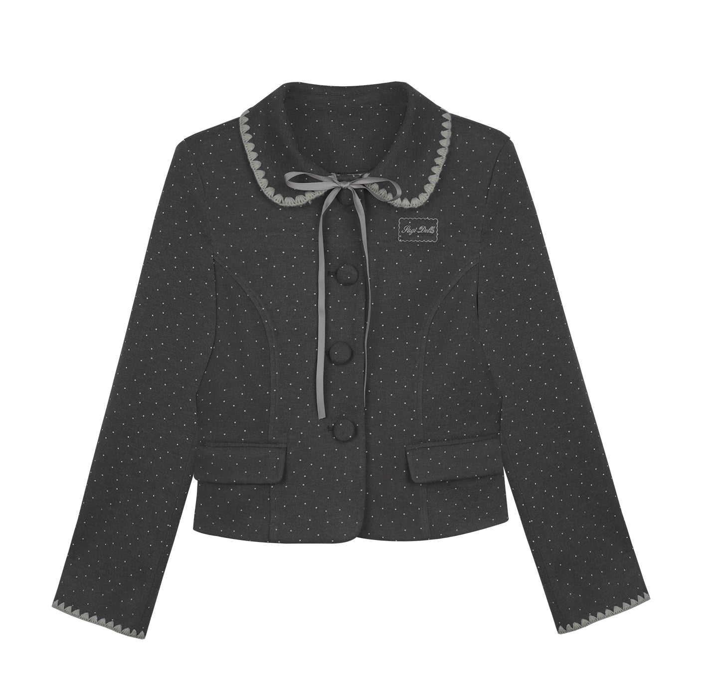 Polka Dot Tweed Coat Set-Up