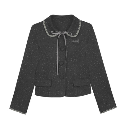 Polka Dot Tweed Coat Set-Up