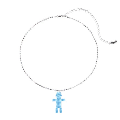 Rivet Humanoid Necklace