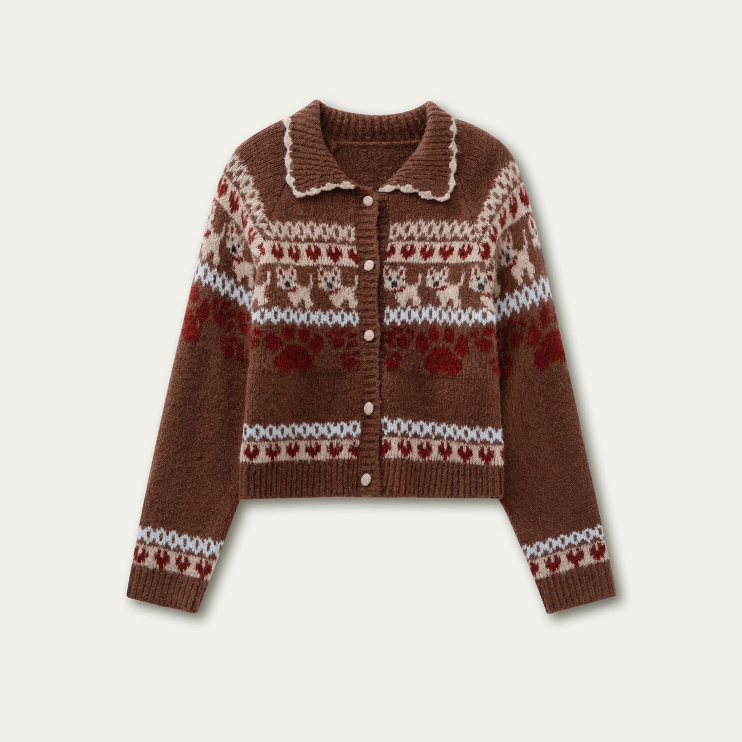 Vintage Preppy Style Knit Sweater Set-up