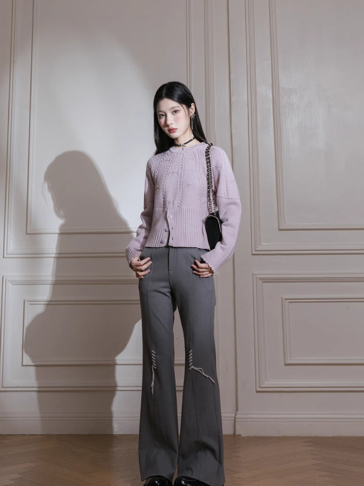 Slim waist sweater