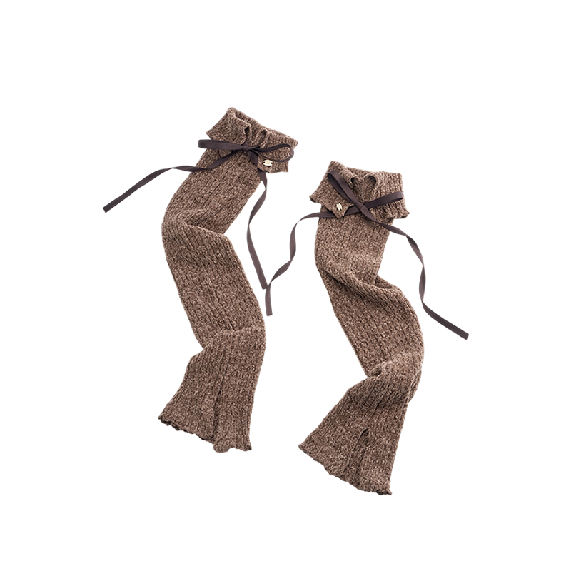 Chenille Lace-Up Sock Covers