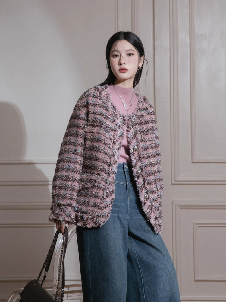 Loose wool jacket