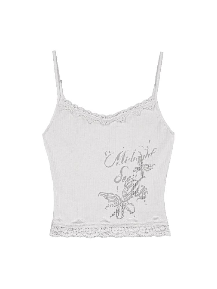 Lace Print Camisole