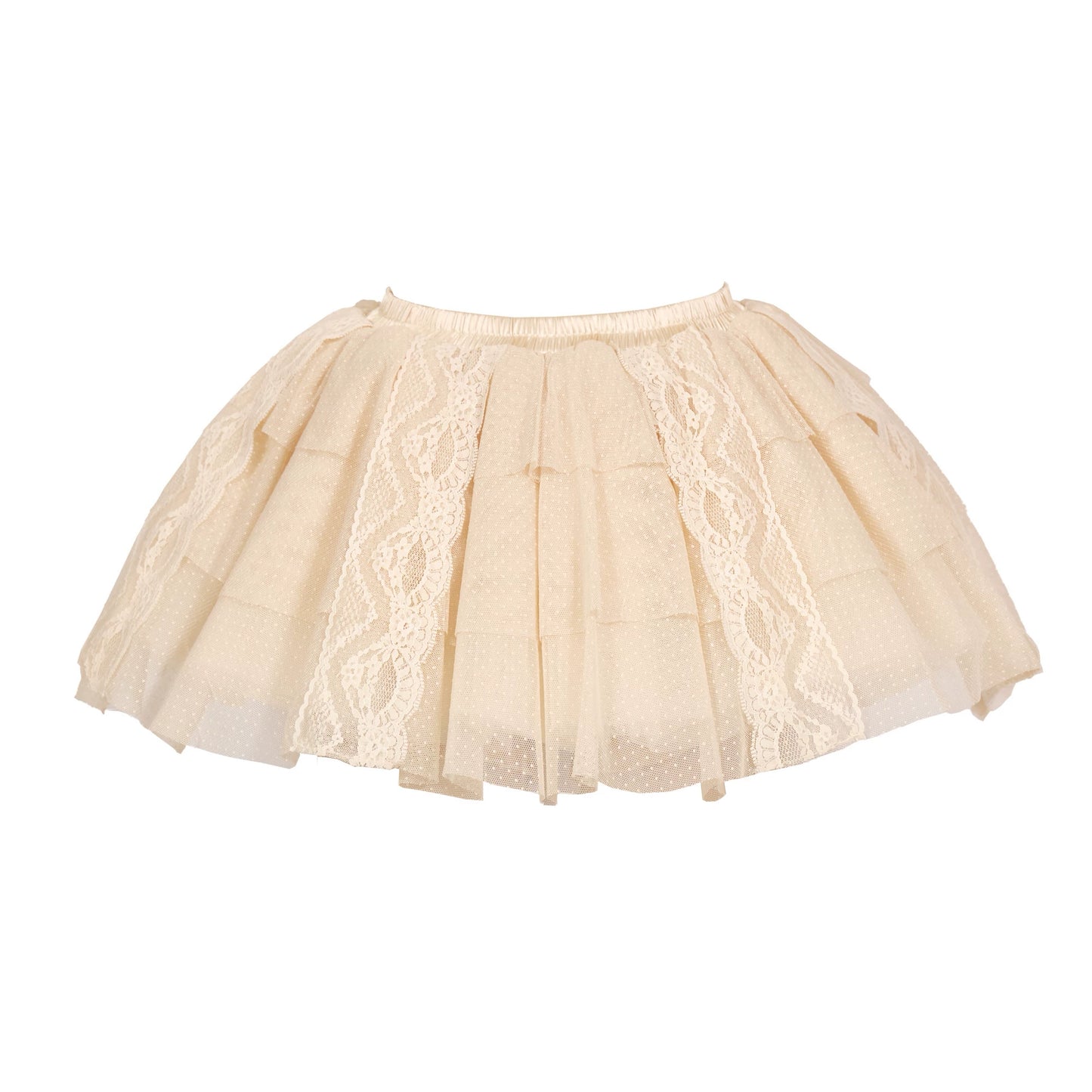 Jupe en dentelle vintage rococo française