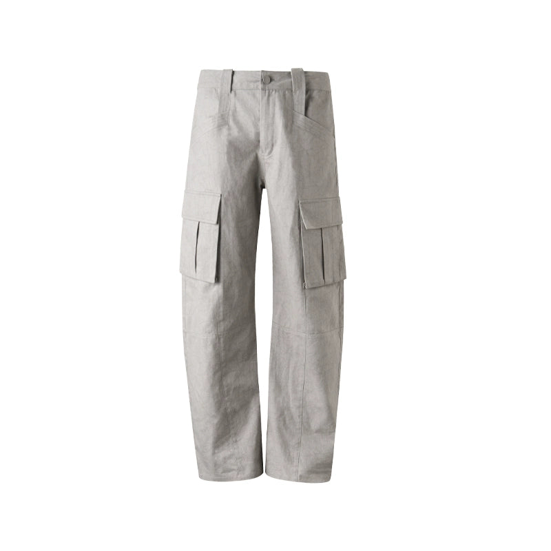 Retro Distressed Glacier Cargo Pants