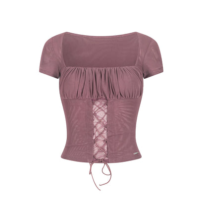 Sweet Retro Mesh Top