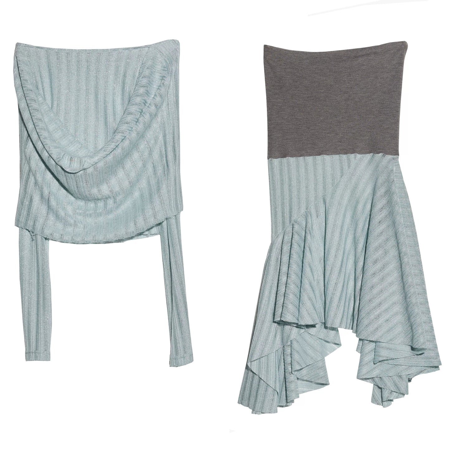 Romantic Sea Salt Top and Skirt Set-Up