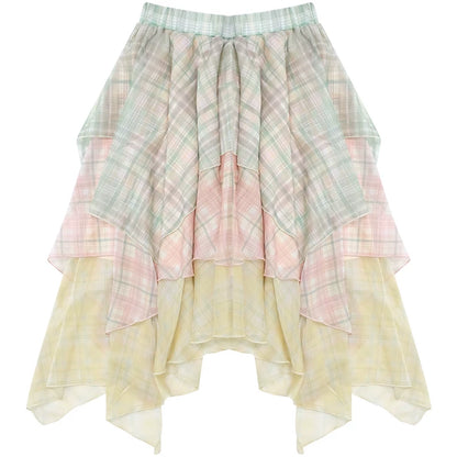 Cherry Blossom Chiffon Skirt