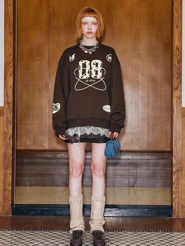 Casual sports loose sweatshirt