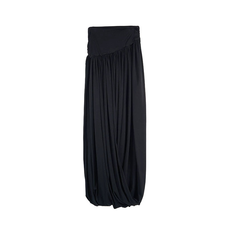 Moonlit Black Knit Skirt