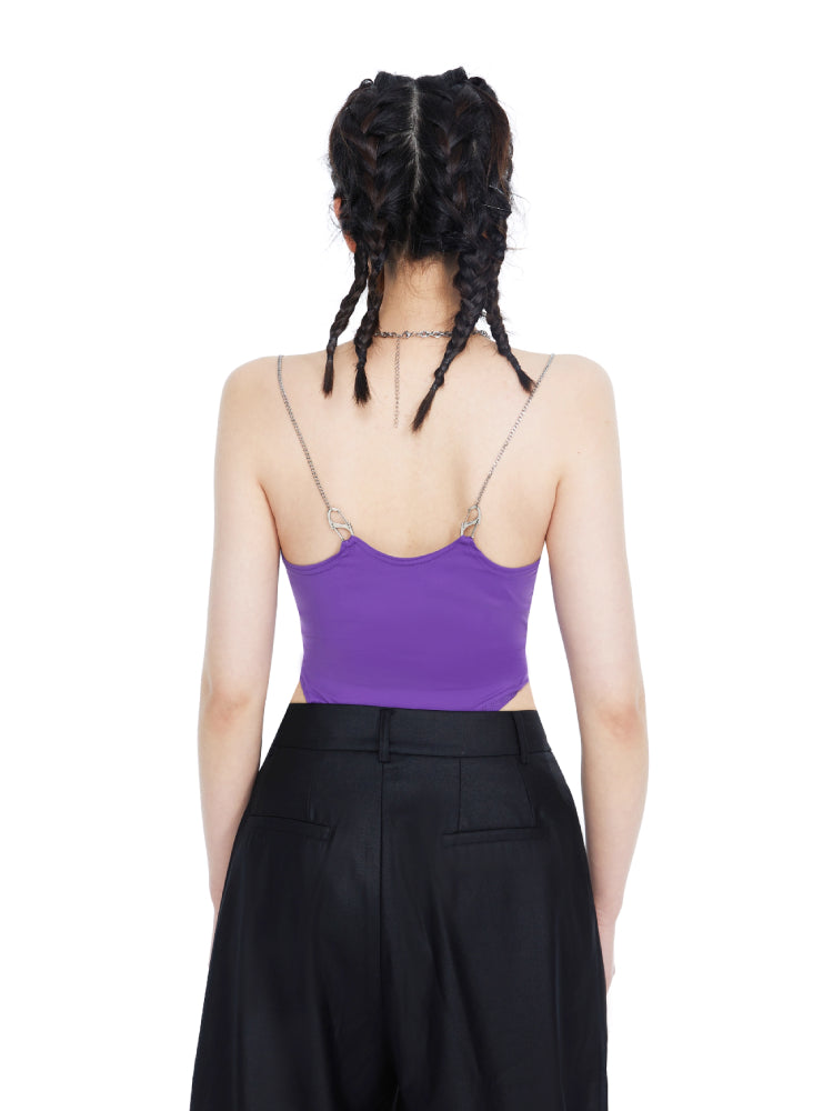 Shoulder camisole bodysuit