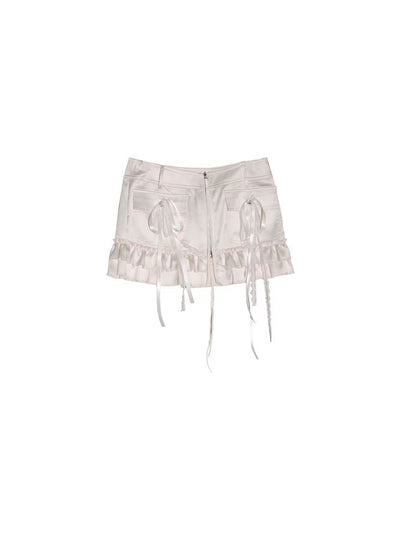 Fairy style satin skirt